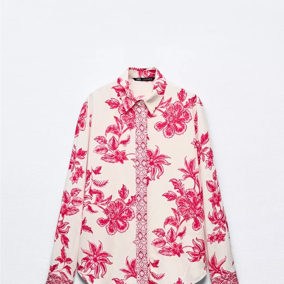 ZARA Grecian Floral Print Set. Size XL  NWT - Picture 2 of 4